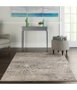 Nourison Silky Textures - Sly07 Ivory Beige Area Rug 5 ft. 3 X 7 ft. 3 Rectangle