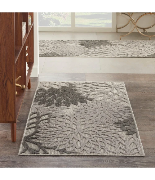 Nourison Aloha Area Rug ALH05 Silver Grey