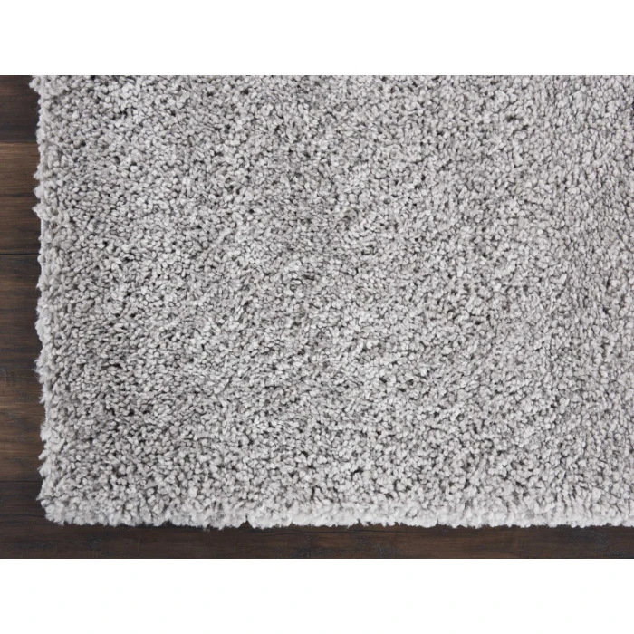 Nourison Malibu Shag Runner Area Rug MSG01-Silver Grey