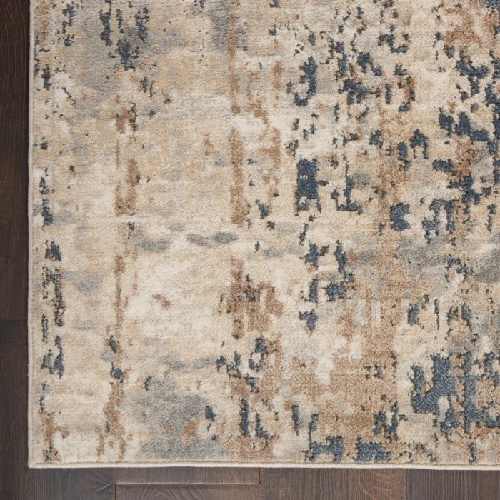 Nourison Quarry Beige Grey QUA01 5 ft. X Square Rug