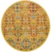 Nourison Home Allur ALR03 Yellow Multicolor 7 ft. 10 in. Round Area Rug
