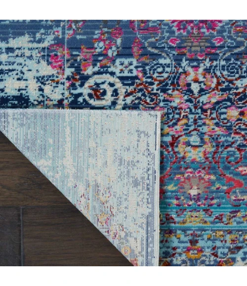 Nourison Vintage Kashan Runner Area Rug VKA02-Blue