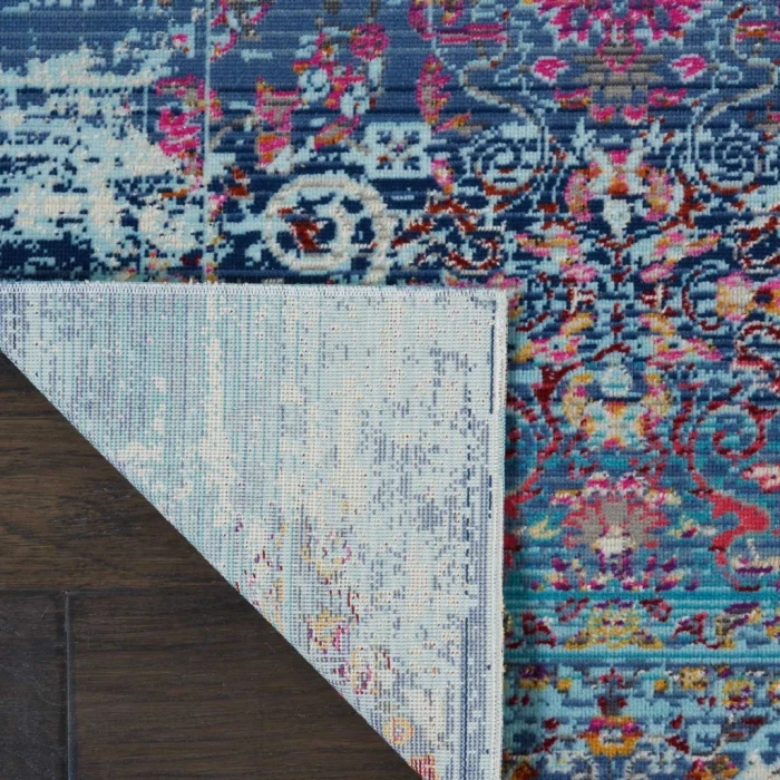 Nourison Vintage Kashan Runner Area Rug VKA02-Blue
