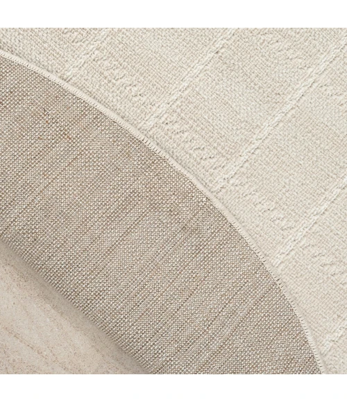 Nourison Serenity Home Ivory Cream SRH05 4 ft. X Round Rug