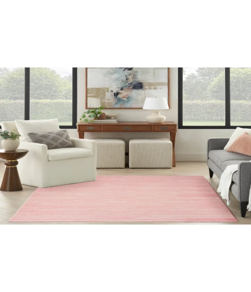 Nourison Washable Essentials Pink WAE01 4 ft. X 6 ft. Rectangle Rug