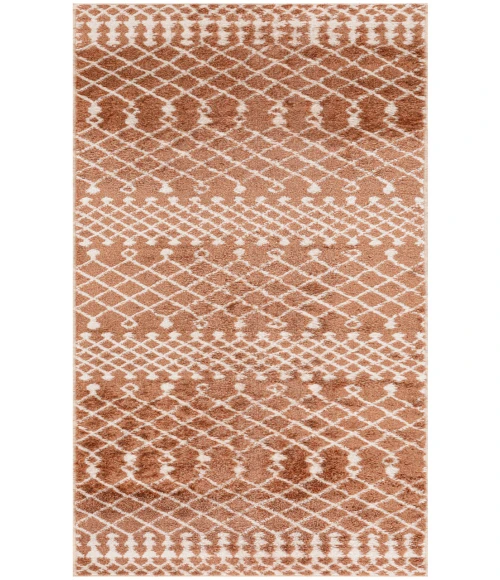 Nourison Astra Machine Washable Copper ASW10 2 ft. 2 in. X 8 ft. Rectangle Rug