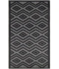 Nourison Versatile Charcoal Black NRV01 2 ft. X 6 ft. Rectangle Rug