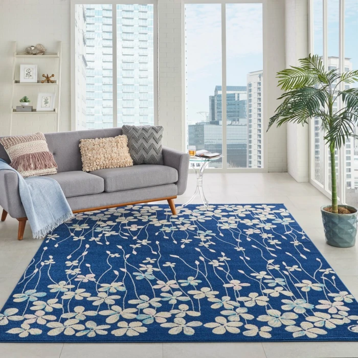 Nourison Tranquil Area Rug TRA04-Navy