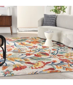 Nourison Home Allur ALR09 Ivory Multicolor 9 ft. X 12 ft. Area Rug