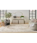 Nourison Astra Machine Washable Beige ASW11 6 ft. 7 in. X 9 ft. Rectangle Rug