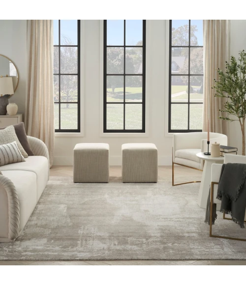 Nourison Harmony Silver Grey HAY06 9 ft. X 12 ft. Rect. Rug