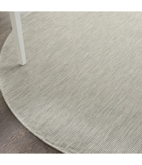 Nourison Positano Round Area Rug POS01-Lt Grey