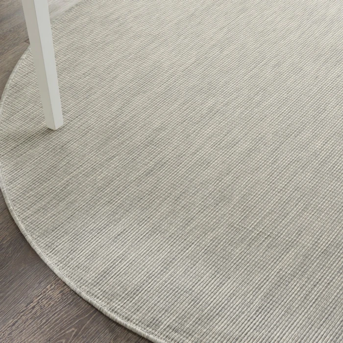 Nourison Positano Round Area Rug POS01-Lt Grey