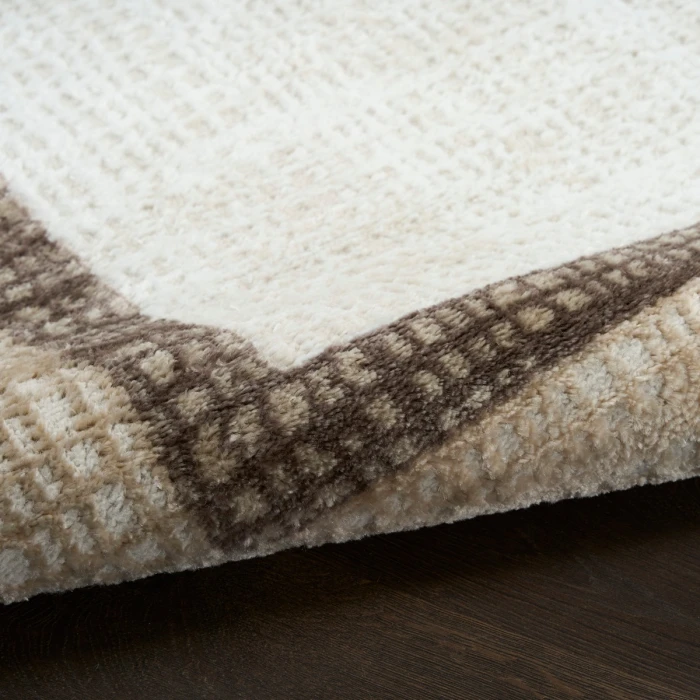Nourison Dekor Ivory Brown DEK06 2 ft. X 4 ft. Rect. Rug