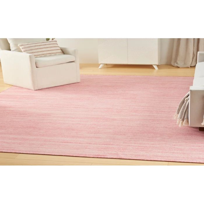 Nourison Washable Essentials Pink WAE01 6 ft. X 9 ft. Rectangle Rug