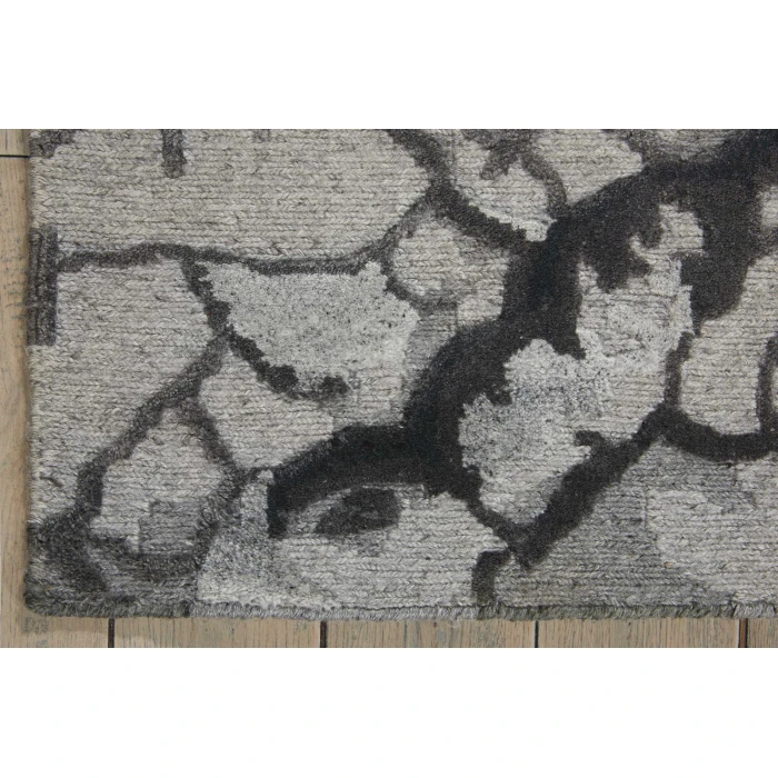 Nourison Divine Charcoal DIV01 6 ft. X 8 ft. Rect. Rug
