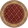 Nourison Home Ashton House Red AS03 5ft.6in. x Round Round Rug