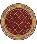 Nourison Home Ashton House Red AS03 5ft.6in. x Round Round Rug