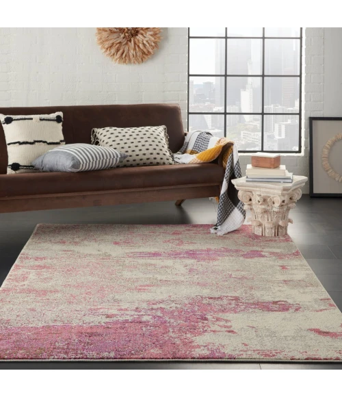 Nourison Celestial Area Rug CES02-Ivory/Pink