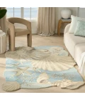 Nourison Waterside Blue WRS01 5 ft. X 7 ft. Rect. Rug