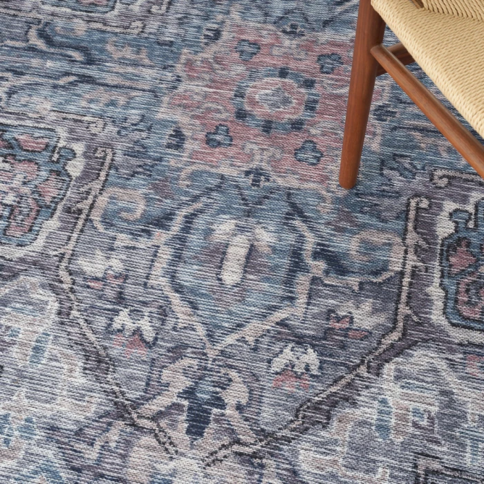 Nicole Curtis Machine Washable Series 1 Area Rug SR101 Grey