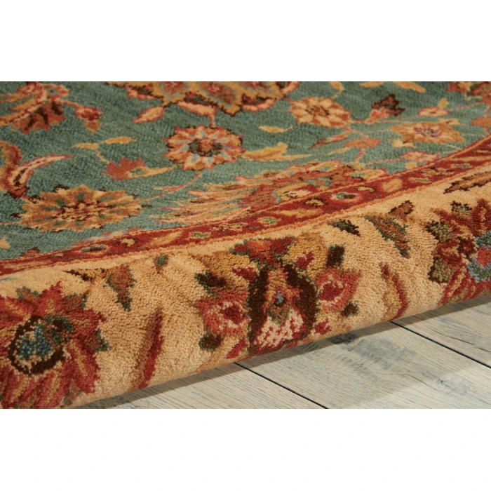 Nourison Living Treasures Round Area Rug LI05-Aqua