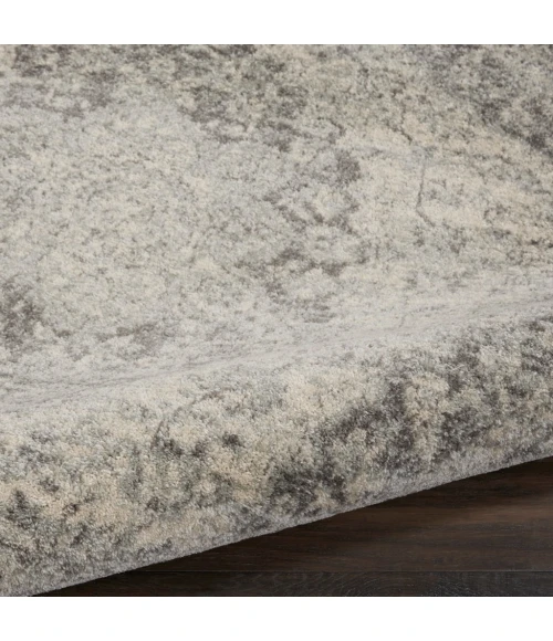 Nourison Tranquil Round Area Rug TRA05-Ivory/Grey