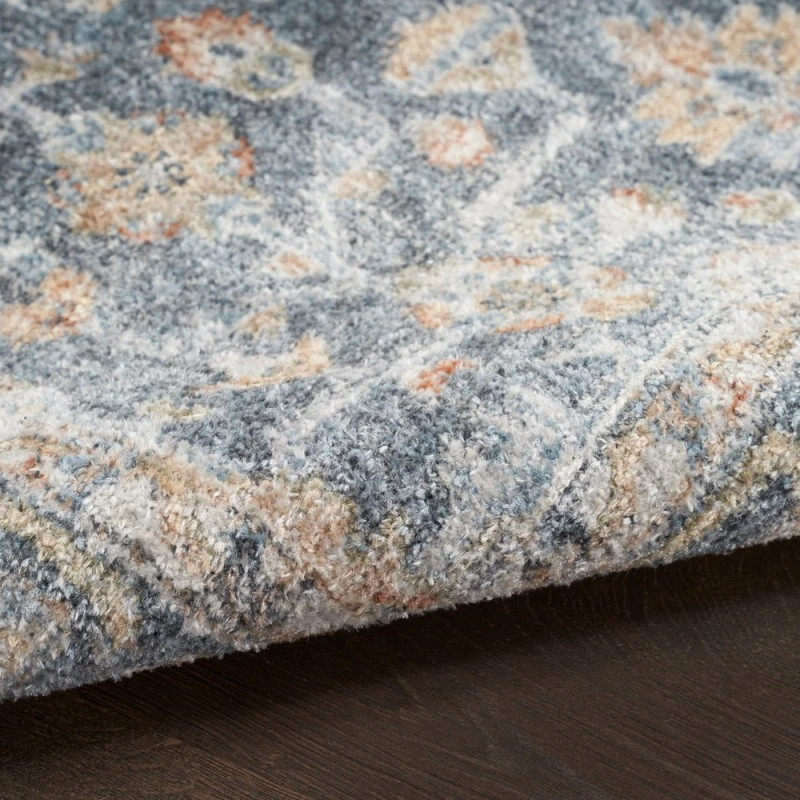Nourison Astra Machine Washable Area Rug ASW11 Grey/Gold