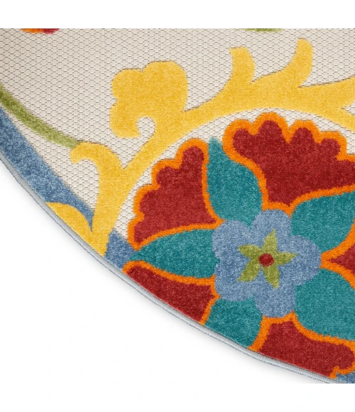 Nourison Aloha Area Rug ALH17-Ivory/Multi