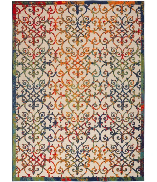 Nourison Aloha Area Rug ALH21 Multicolor 10' x 14'
