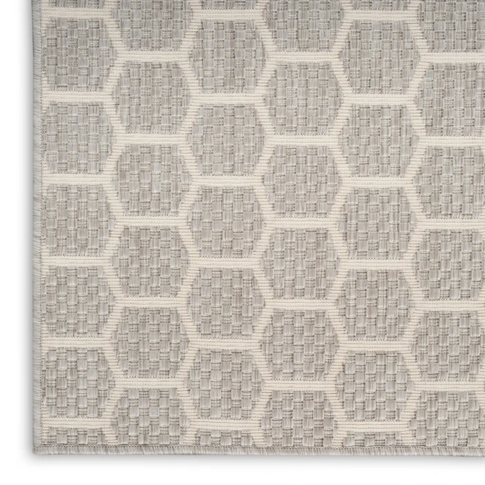 Nourison Twist Reversible Grey TWS01 6 ft. Rect. Rug