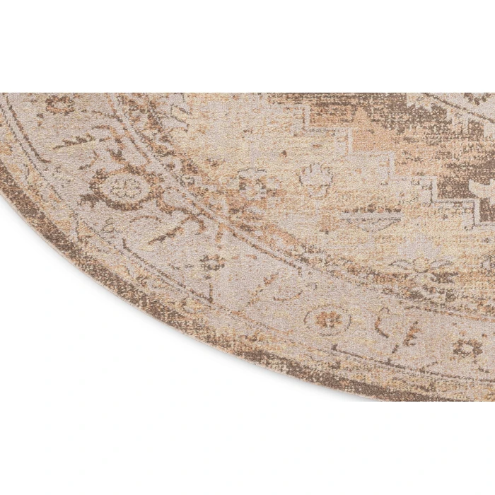 Nourison Astra Machine Washable Beige ASW13 7 ft. 10 in. Round Rug
