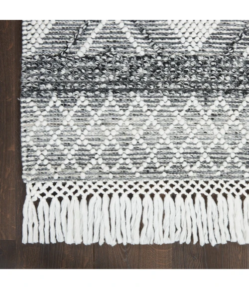Nicole Curtis Machine Washable Series 3 Area Rug SR301 Black 4' x 6'