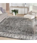Kathy Ireland American Manor Area Rug AMR01 Grey/Ivory 7'10" x 9'10"
