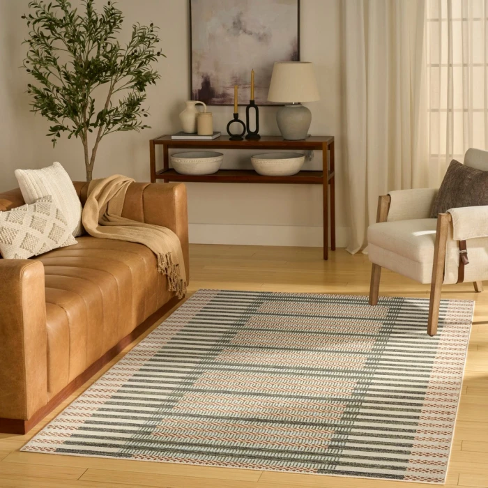 Nourison Nordic Ivory Multicolor NRC15 3ft. x 5ft. Rect. Rug