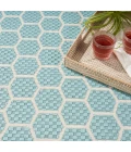 Nourison Twist Reversible Aqua TWS01 10 ft. X 14 ft. Rect. Rug