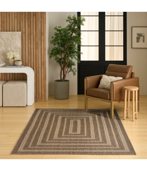 Nourison Tulum Brown TLM04 5 ft. 3 in. X 7 ft. Rect. Rug