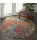 Nourison Celestial Round Area Rug CES14-Sunset