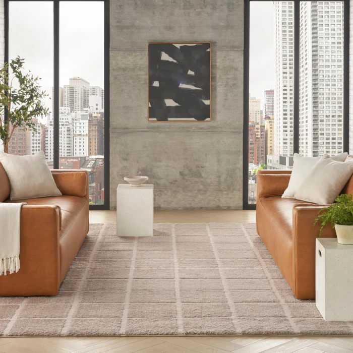 DKNY West End Ave Beige WTE01 8 ft. X 10 ft. Rect. Rug