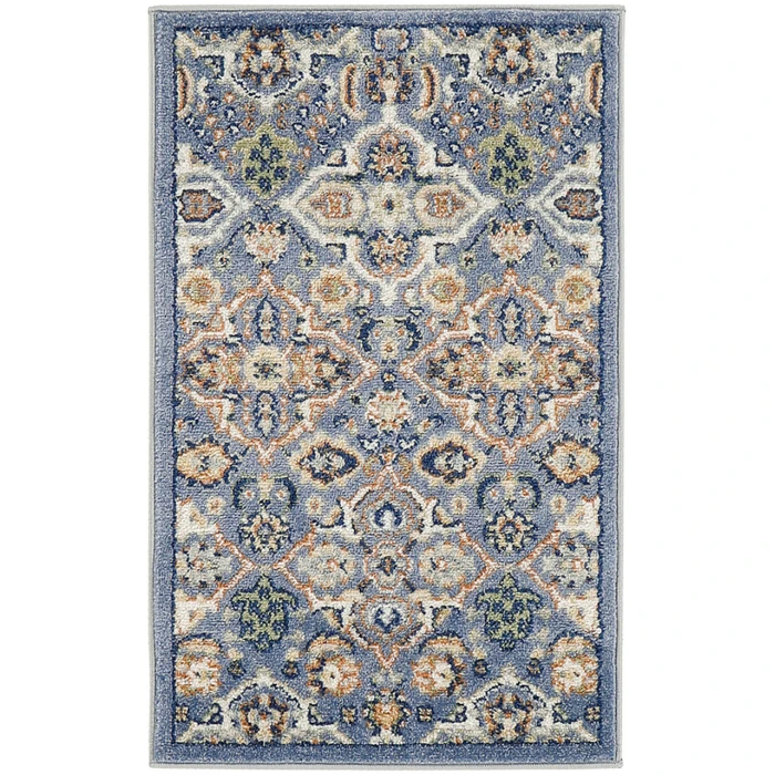 Nourison Allur Light Blue ALR03 2 ft. X 3 ft. Rectangle Rug