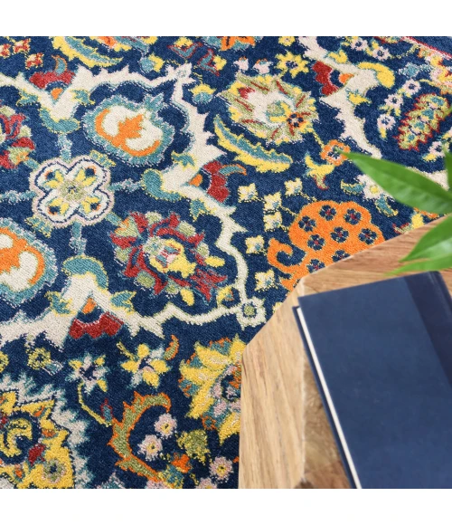 Nourison Allur Area Rug ALR03 Navy Multicolor