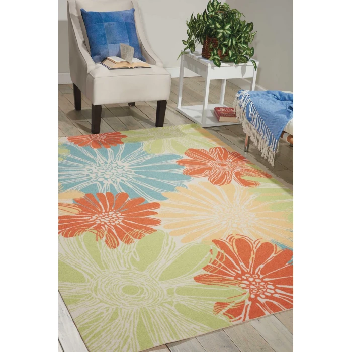 Nourison Home & Garden Area Rug RS022-Ivory