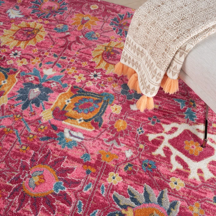 Nourison Passion Area Rug PSN01 Fuchsia 8' Round