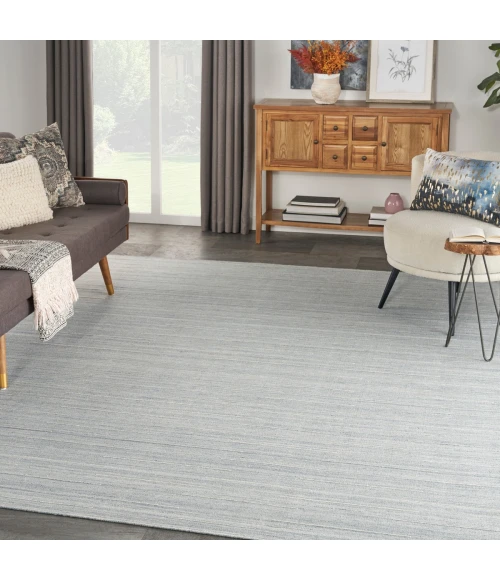 Nourison Interweave Light Blue IWV01 9 ft. X 12 ft. Rect. Rug