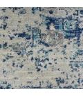 Nourison Tranquil Runner Area Rug TRA06-Ivory/Light Blue