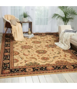 Nourison Home Living Treasures LI04 Ivory/Black 9 ft. 9 in. X 13 ft. 9 in. Area Rug