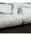 Nourison Dekor Grey Navy DEK05 2 ft. X 4 ft. Rect. Rug