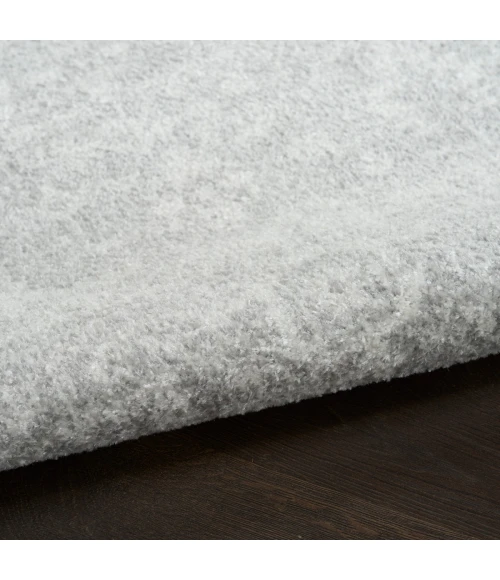 Nourison Astra Machine Washable Light Grey ASW11 4 ft. X 6 ft. Rect. Rug