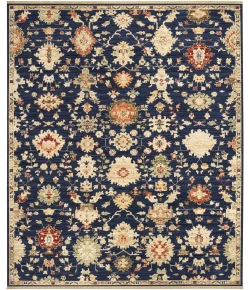 Nourison Home Antique Bloom Blue ANB01 5ft.6in. x 8ft.6in. Rect. Rug