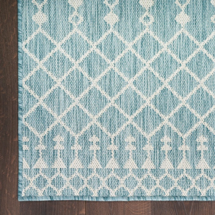 Nourison Positano Aqua POS02 9 ft. X 12 ft. Rect. Rug